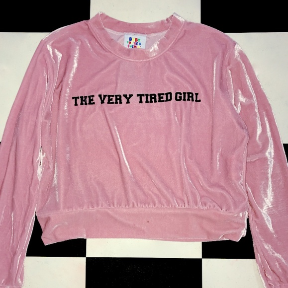 omighty Sweaters - ISO: O'Mighty Tired Girl Velvet Pullover